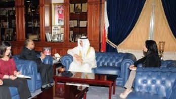 Meeting H. E. Dr. Majid bin Ali Al Nuaimi, Minister of Education, 2017, Manama, Kingdom of Bahrain