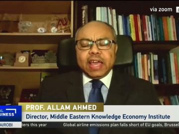 Prof. Allam Ahmed Interview with CGTN Africa on Global Business Africa focusing on Egypt Economy